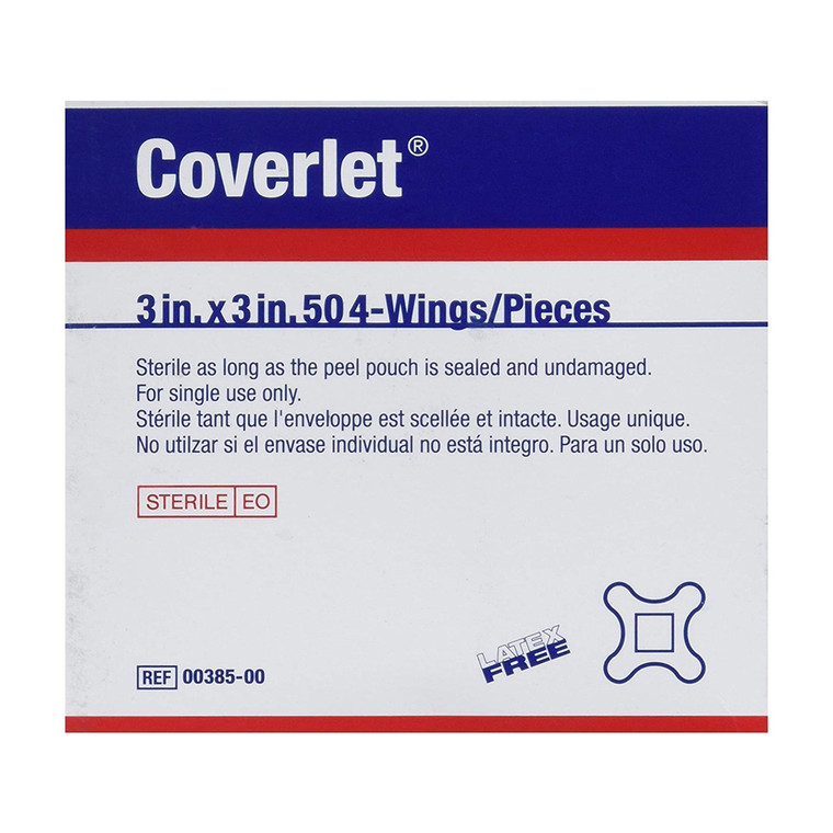 Coverlet Latex Free Adhesive Dressing Strips 4-Wing - 50