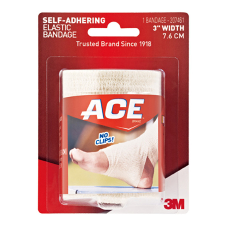 Ace Self Adhering Elastic Bandages 3 Inches Width, 1 Ea