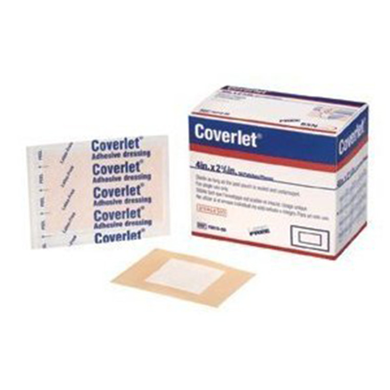 Coverlet Fabric Adhesive Patch, 4 Inches X 2-3/4 Inches - 50 Ea