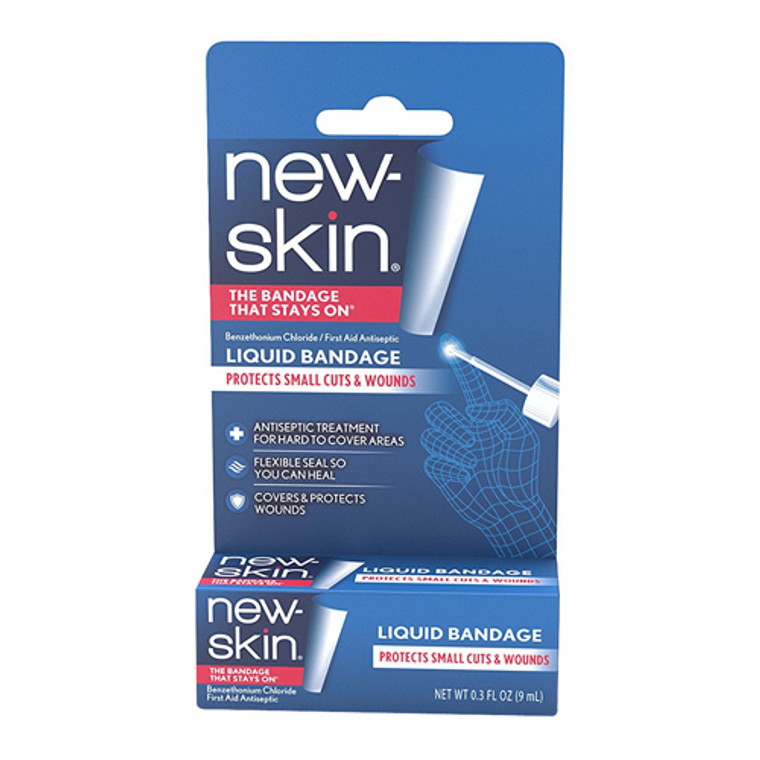 New-Skin Liquid Bandage, Protects Small Cuts And Wounds, 0.3 Oz