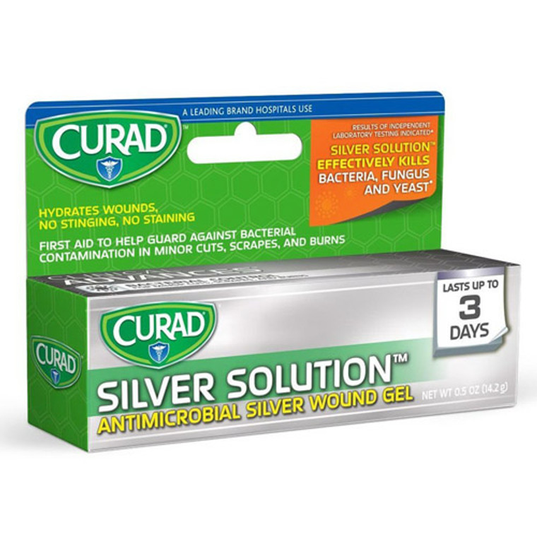 Curad Silver Solution Antimicrobial Silver Wound Gel, 0.5 Oz