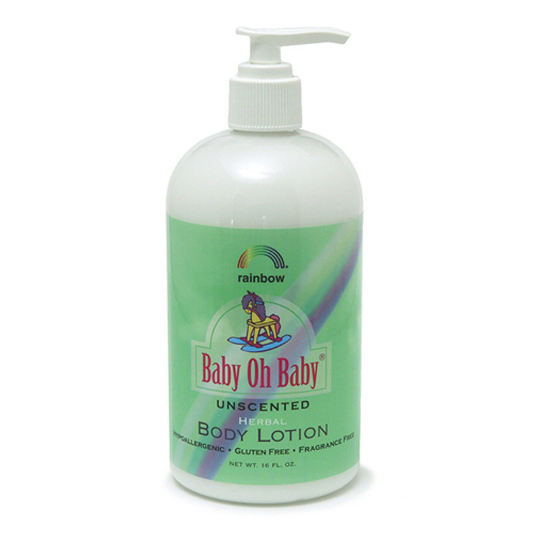 Rainbow Research Baby Oh Baby Unscented Body Lotion - 16 Oz