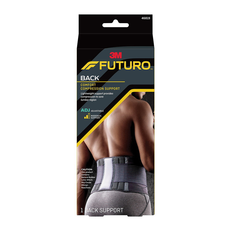 Futuro Comfort Compression Back Support, Adjustable, 1 Ea