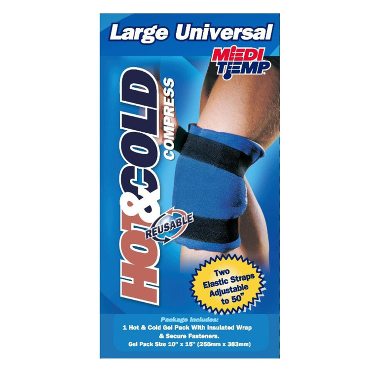 Medi Temp Hot and Cold Comprehensive Therapy Large Universal Pad Latex Free for Pain Relief 1Ea