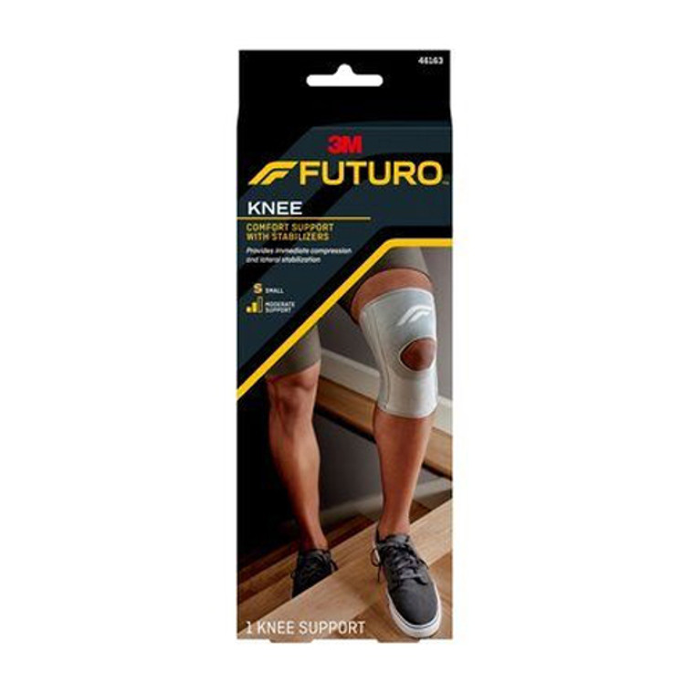 Futuro Stabilizing Knee Support, Firm Compression Small, Beige, 1 Ea