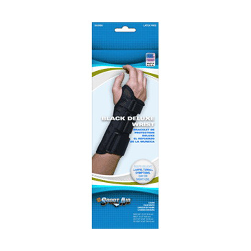 Scott Sport Aid Black Deluxe Wrist Brace 3-3.5 inches, Medium Left Rings - 1 ea