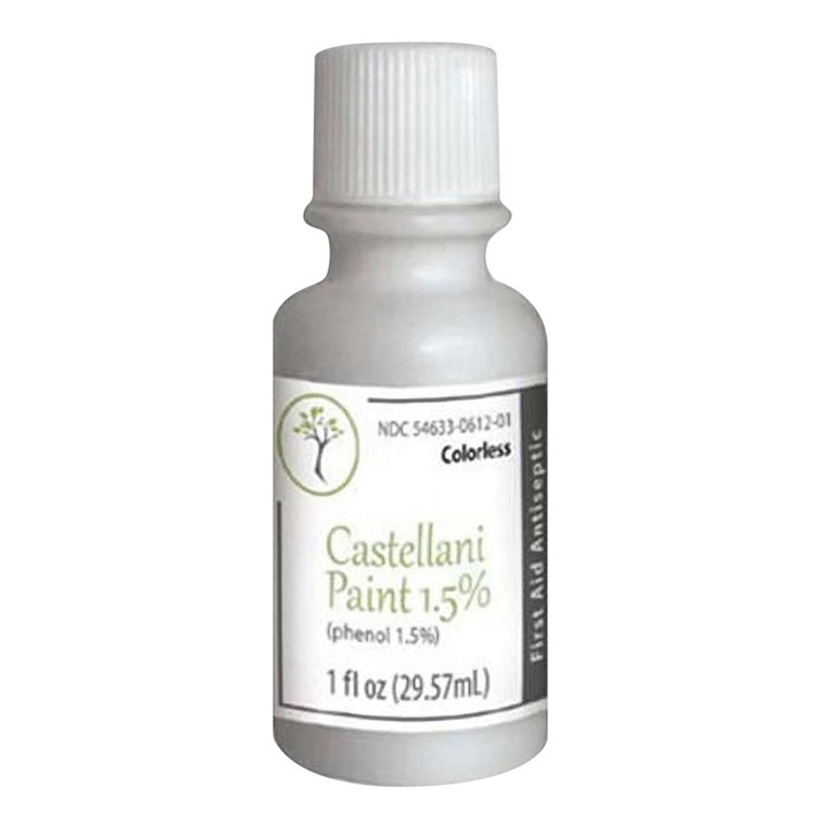 Castellani Paint Phenol 1.5 Percent Colorless Modified Antiseptic Protect Against Skin Infection Minor Cuts 1Oz (29.57ml)