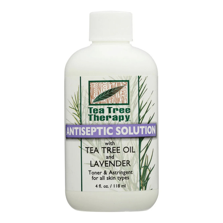 Tea Tree Therapy Antiseptic Solution With Tea Tree Oil And Lavender, 4 Oz