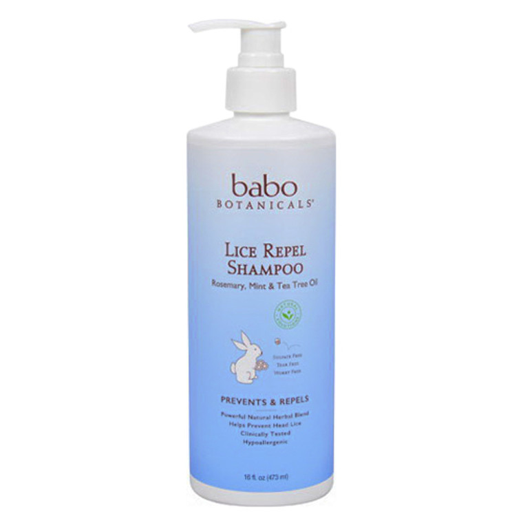 Babo Botanicals Lice Repel Shampoo, 16 Oz