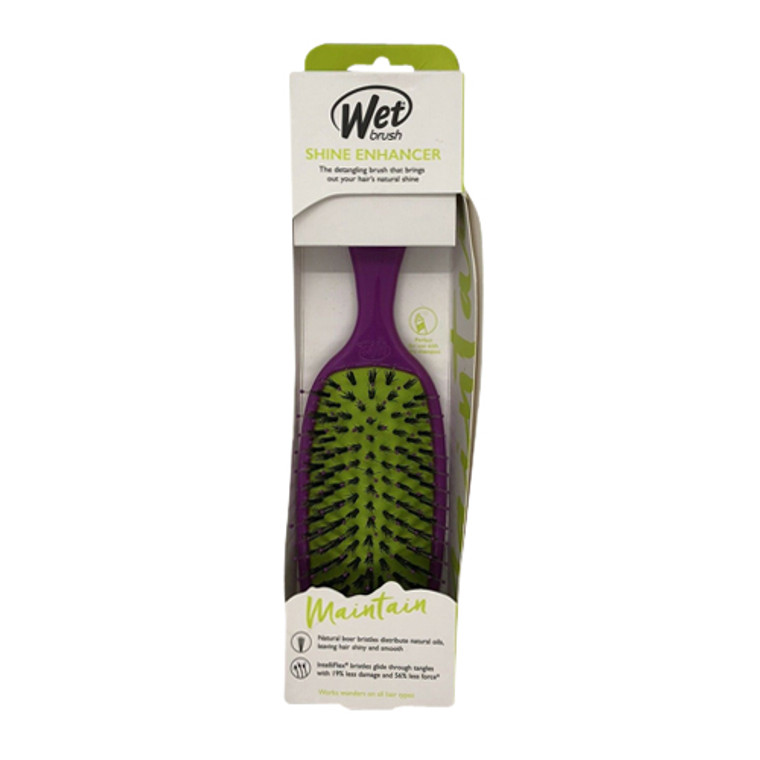 Wet Brush Shine Enhancer Hair Brush with Boar Bristles Purple, 1 Ea