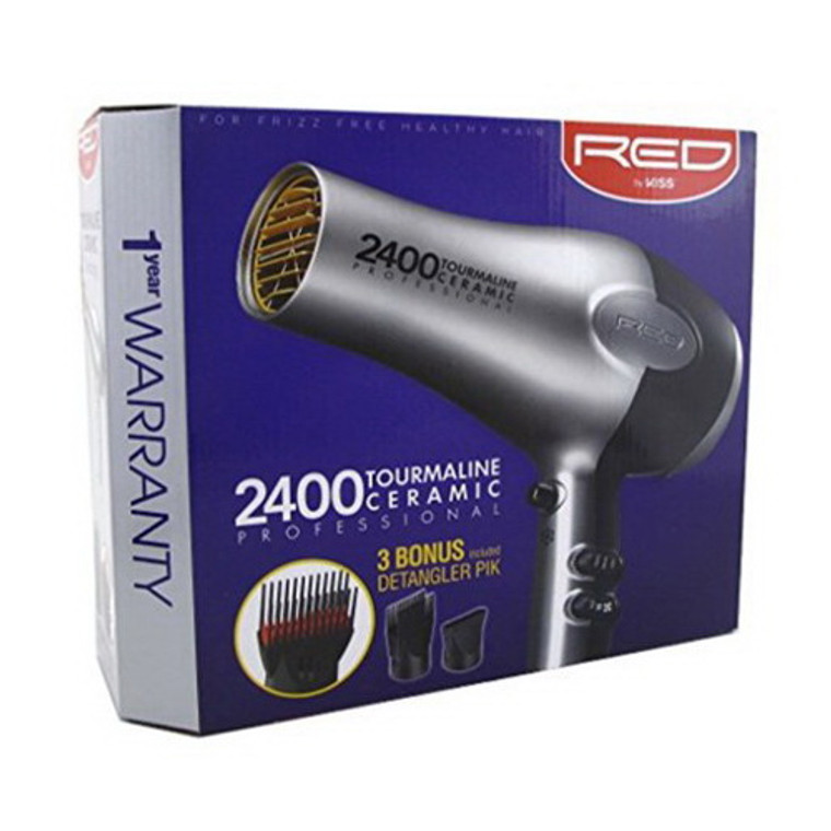 Red Kiss 2400 Tourmaline Ceramic Hair Blow Dryer, 1 Ea