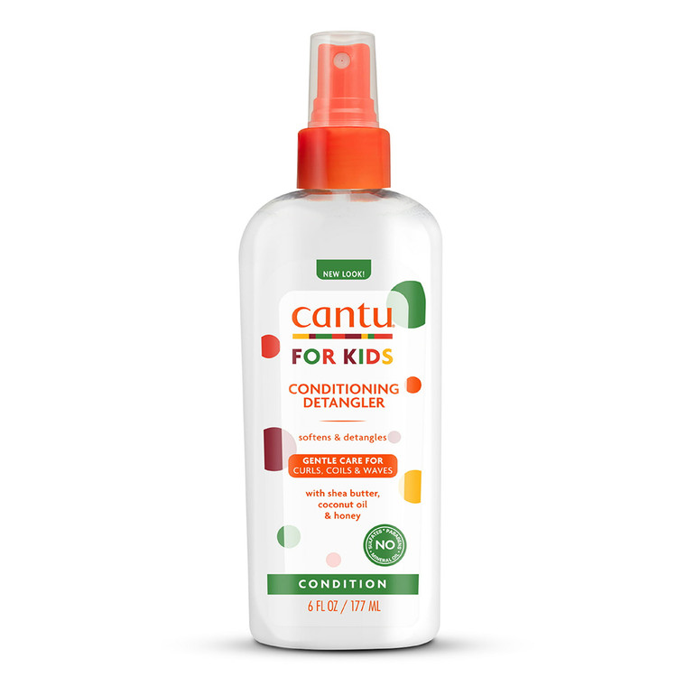 Cantu Care For Kids Conditioning Detangler With Shea Butter, Coconut and Honey, 6 oz