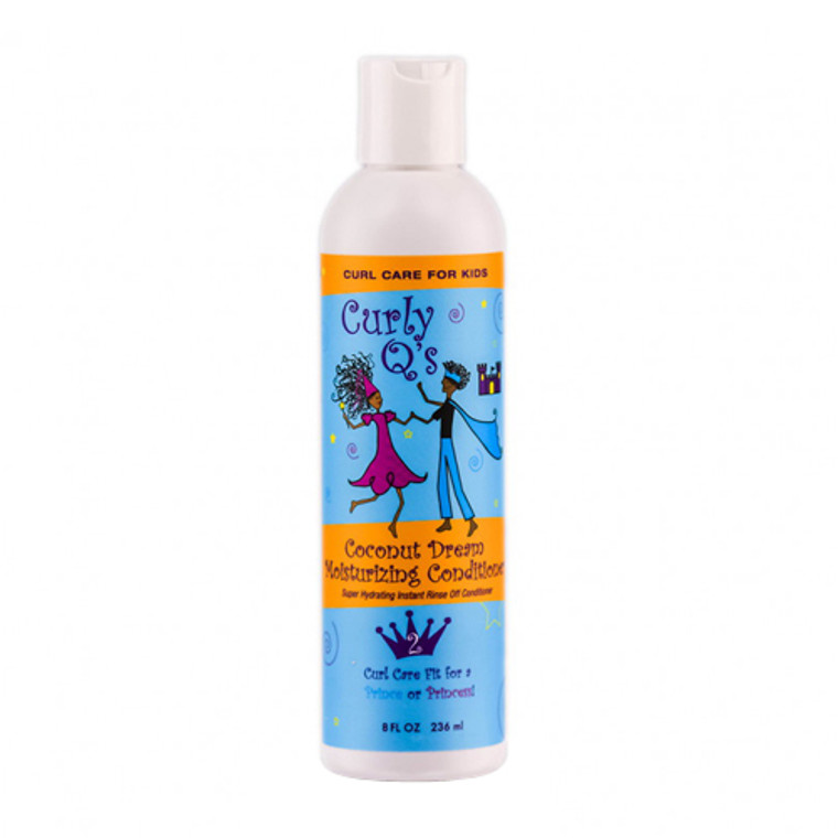 Curly Qs Coconut Dream Moisturizing Conditioner For Kids, 8 Oz