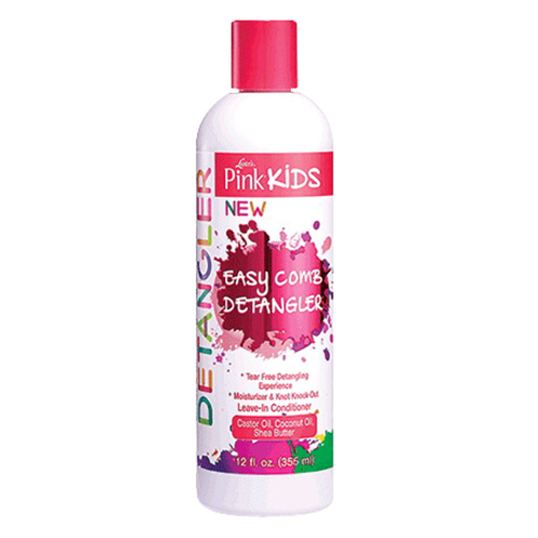 Lusters Pink Kids Easy Comb Detangler For Curliest Hair Types, 12 Oz