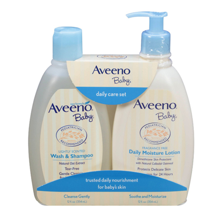 Aveeno Baby Daily Care Set Body Lotion And Shampoo, 1 Ea