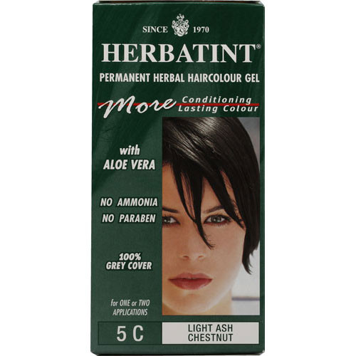 Herbatint Permanent Herbal Haircolor Gel #5C Light Ash Chestnut - 4.56 Oz