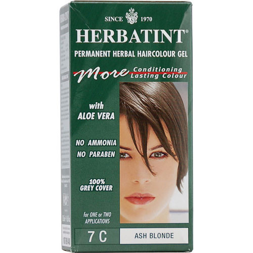 Herbatint Permanent Herbal Haircolor Gel #7C Ash Blonde - 4.56 Oz