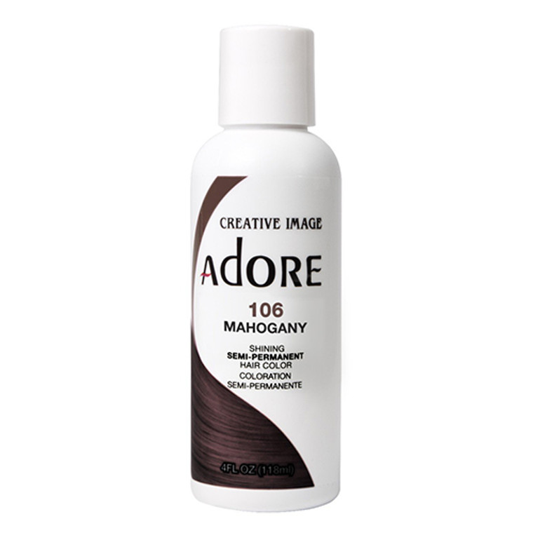 Semi-Permanent Haircolor # 106 Mahogany by Adore, 4 Oz