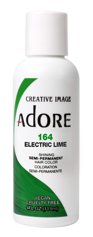 Semi-Permanent Haircolor 164 Electric Lime by Adore, 4 Oz