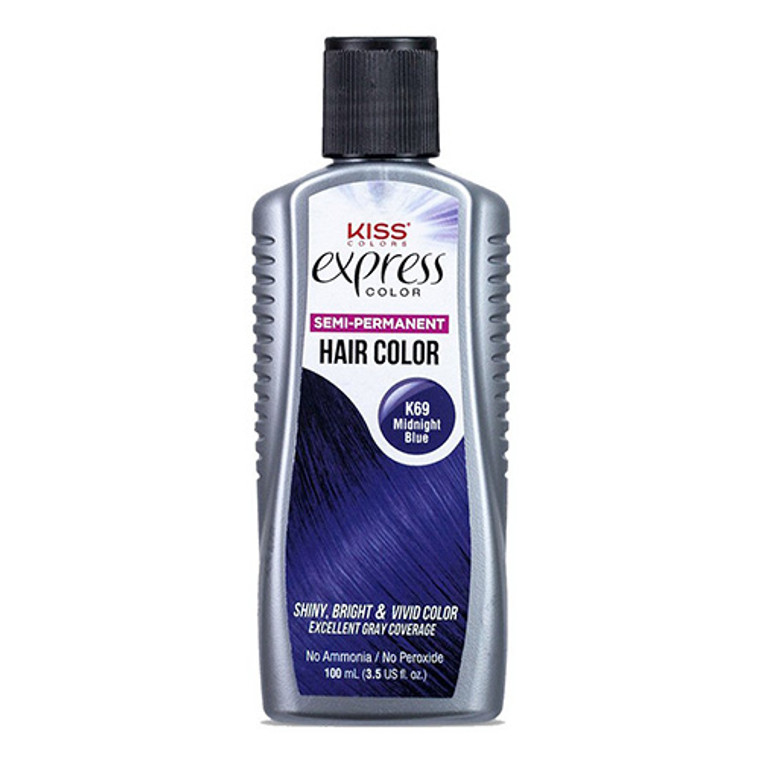 Color K69 Semi Permanent Midnight Blue By Kiss Express, 3.5 Oz