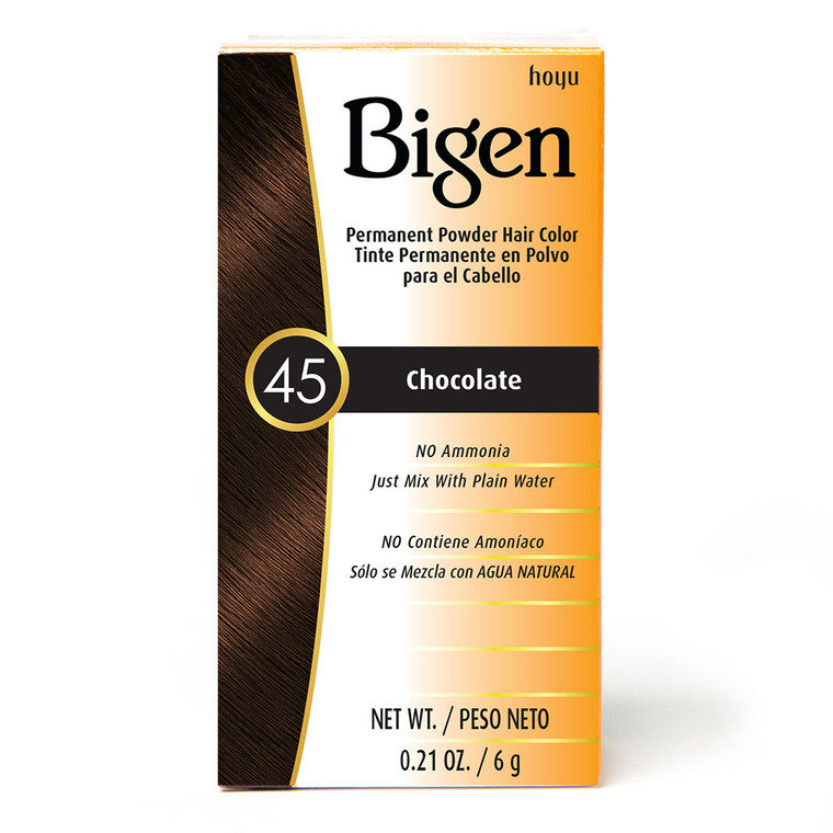 Bigen Powder Hair Color 45 Chocolate, 0.21 Oz