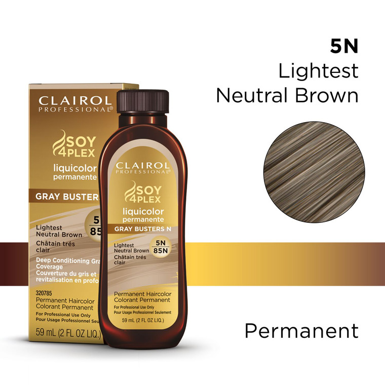 Clairol Professional Liquicolor Permanent 5N/85N Lightest Neutral Brown, 2 Oz