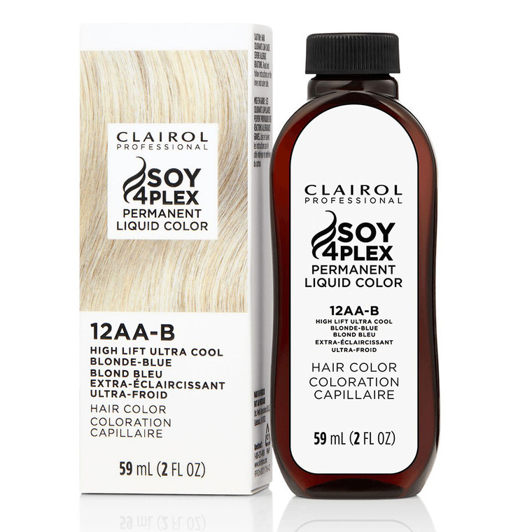 Clairol Liquicolor 12AA-B High Lift Ultra Cool Blonde Blue Permanent Hair Color for Gray Coverage 2Oz (59ml)