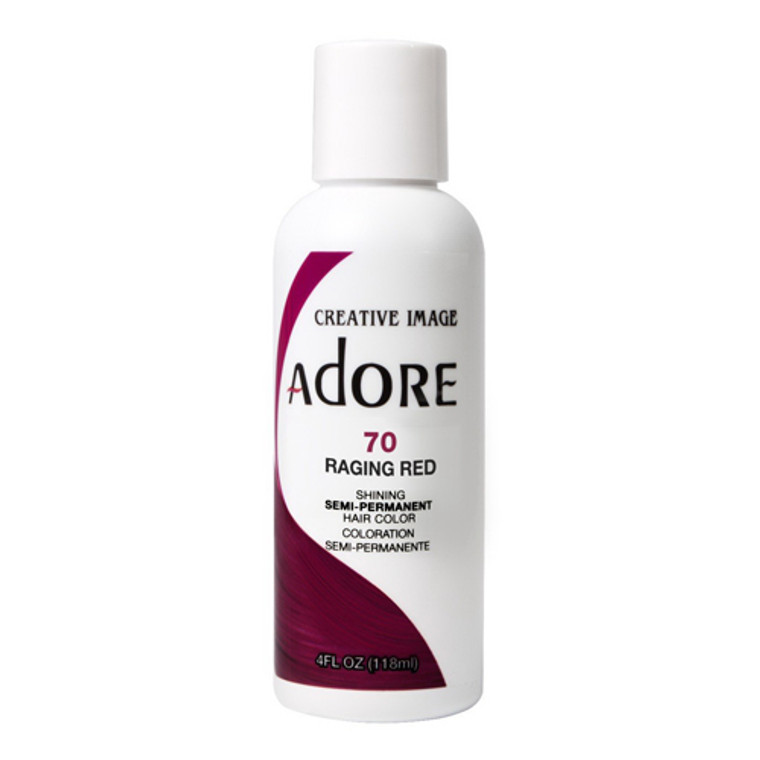 Adore Semi-Permanent Haircolor #070 Raging Red, 4 Oz