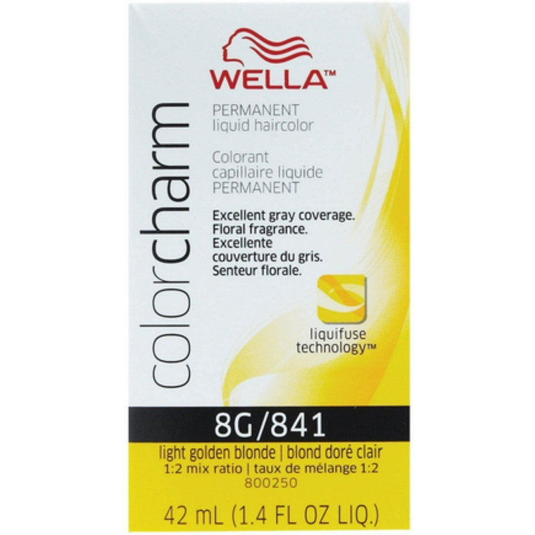 Wella Color Charm Liquid Hair Color, 8G by 84 1Light Golden Blonde, 1.4 Oz