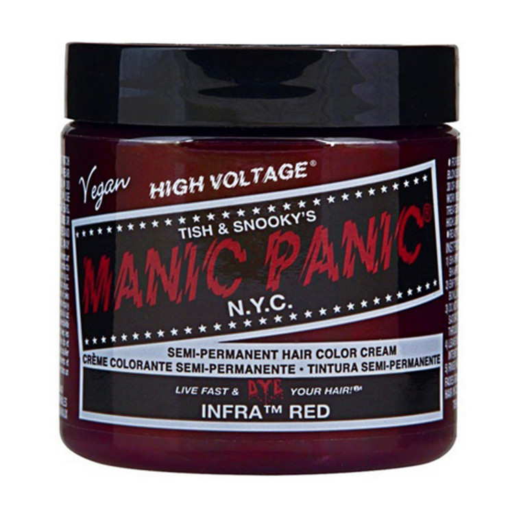 Manic Panic Semi Permament Hair Color Jar, Infra Red, 4 Oz
