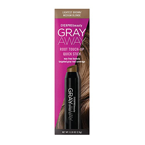 Everpro Gray Away Root Touch Up Quick Stick, Lightest Brown, 0.10 Oz