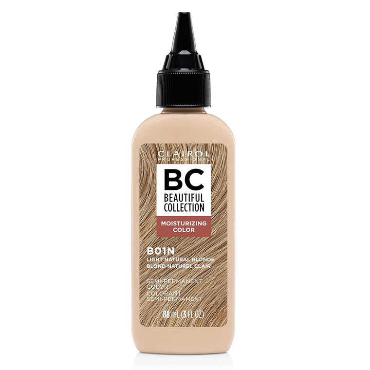 Clairol Beautiful Collection Moisturizing Semi Permanent Hair Color B01N Light Natural Blonde 3Oz (88ml)