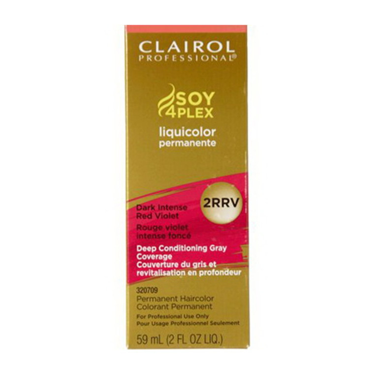 Clairol Professional Liquicolor Permanent Hair color, 2RRV Dark Intense Red Violet, 2 Oz