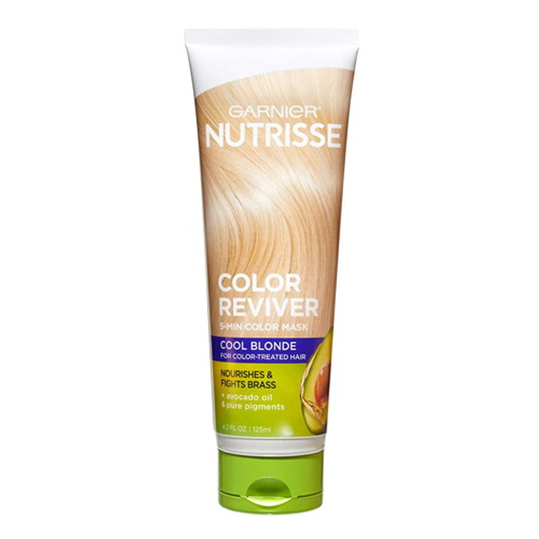 Garnier Nutrisse Color Reviver 5 Minute Nourishing Color Mask, Cool Blonde, 4.2 Oz