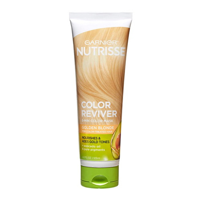 Garnier Nutrisse Color Reviver 5 Minute Nourishing Color Mask, Golden Blonde, 4.2 Oz