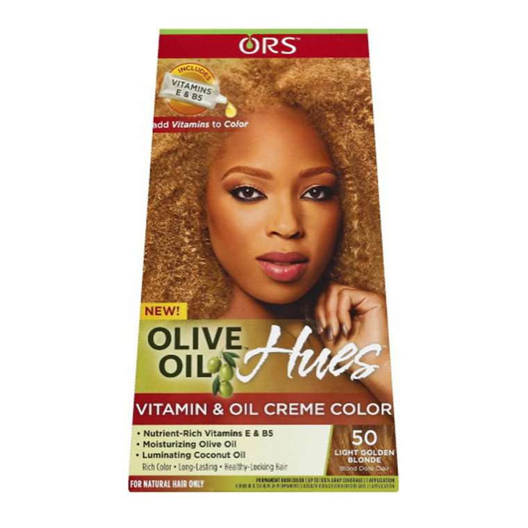 ORS Olive Oil Hues Vitamin and Oil Creme Color, 50 Light Golden Blonde, 1 ea