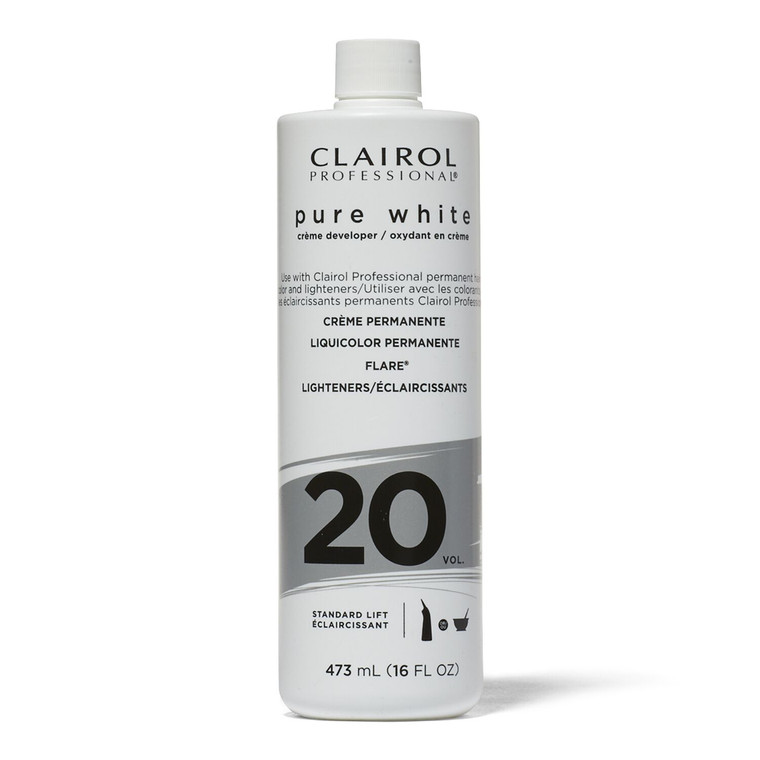 Clairol Professional Pure White 20 Volume Developer, 16 Oz