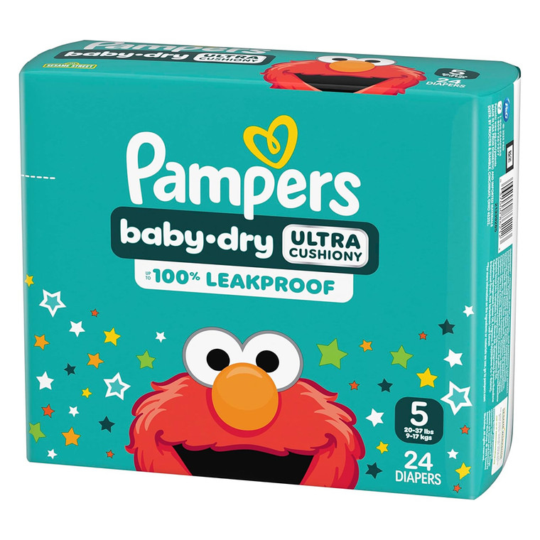 Pampers Baby Dry Diapers Size 5 Jumbo 12 Hr Protection - 24 Ea