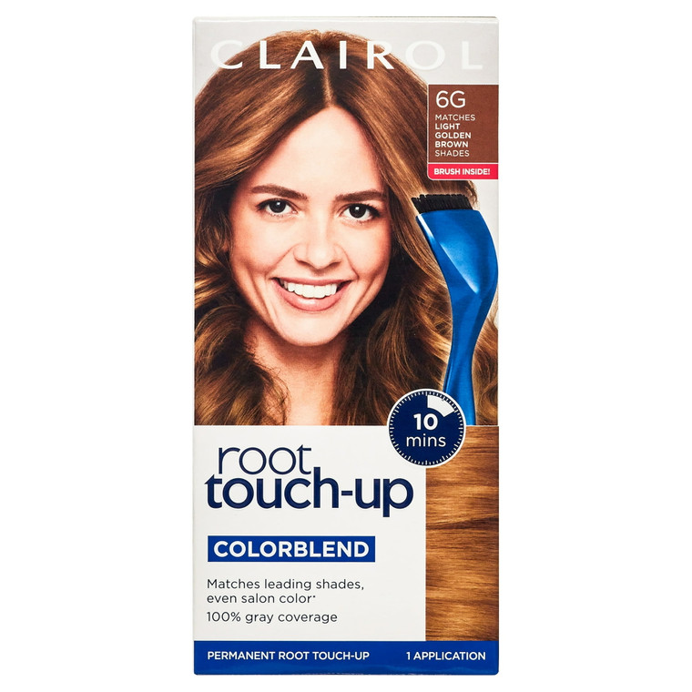Clairol Nice N Easy Root Touch Up 6G Light Golden Brown Permanent Hair Color for Gray Coverage 1Ea