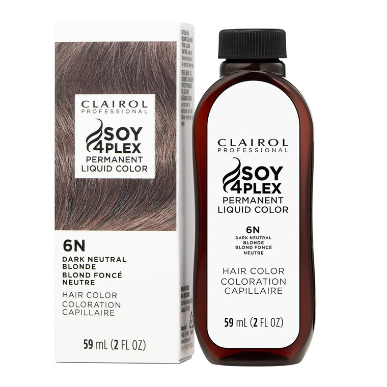 Clairol Liquicolor 6N Dark Neutral Blonde Permanent Hair Color for Effective Gray Coverage 2Oz (59ml)