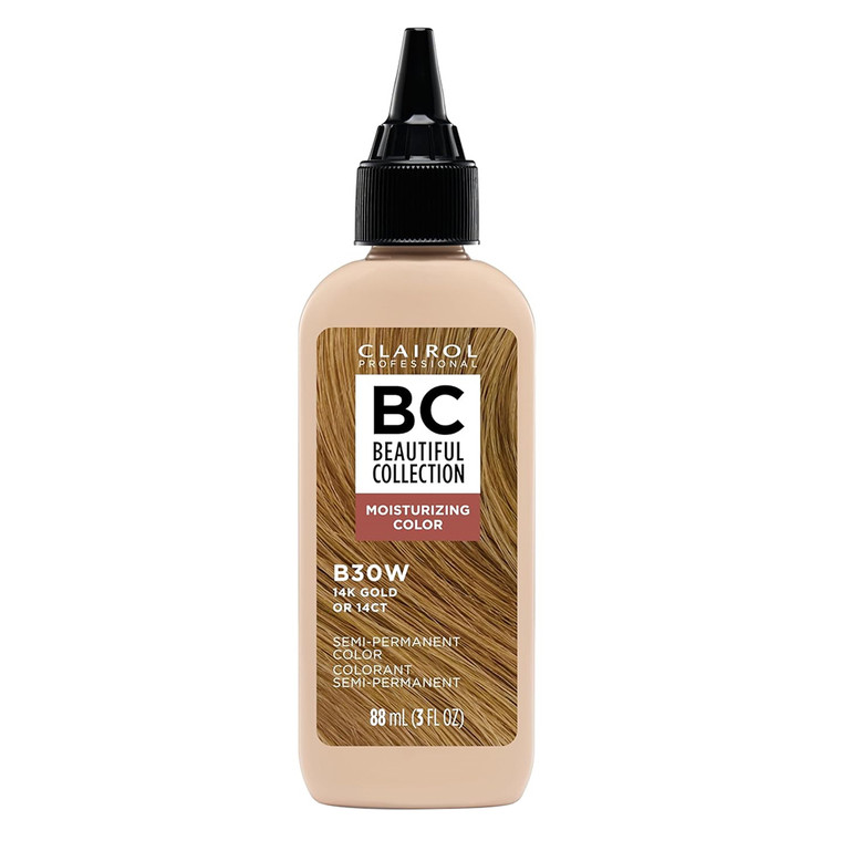 Clairol Beautiful Collection B30W 14K Gold Moisturizing Semi Permanent Hair Color 3Oz (88ml)