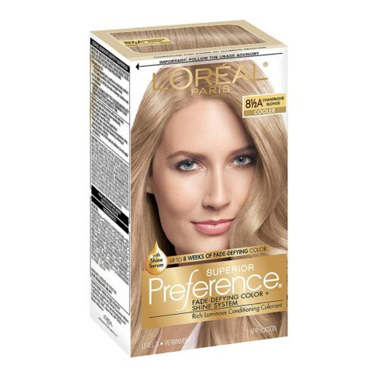 Loreal Superior Preference Hair Color, Champagne Blonde, 8.5A - 1 Ea