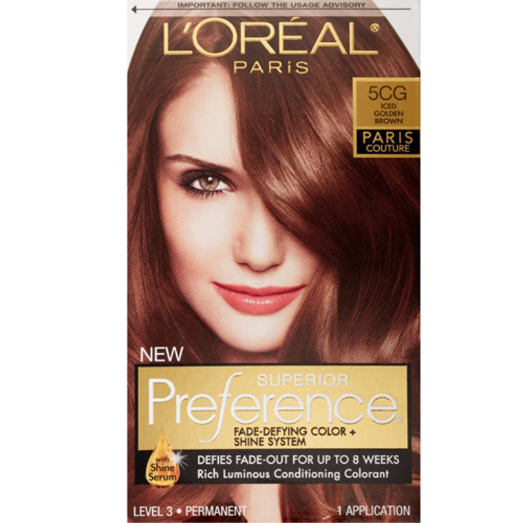 Loreal Paris Superior Preference 5Cg Iced Golden Brown Hair Color - Kit