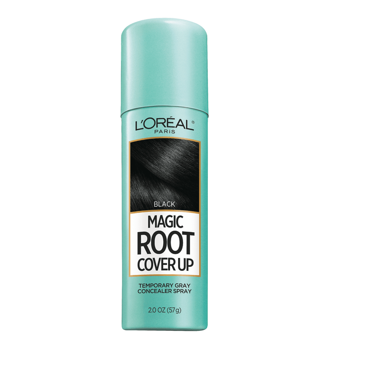 Loreal Paris Root Cover Up Dye Temporary Gray Concealer Spray, Black, 2 oz