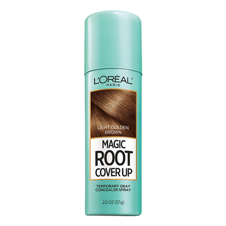 Loreal Paris Magic Root Cover Up Temporary Gray Concealer Spray Light Golden Brown, 2 Oz