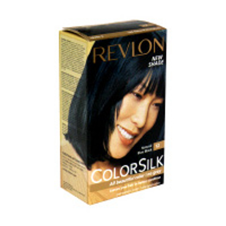 Colorsilk By Revlon, Ammonia-Free Permanent, Haircolor: Natural Blue Black #12 - 1 Ea