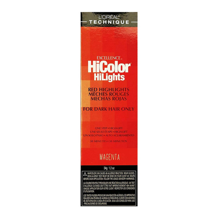 Loreal Technique Excellence Hicolor Hilights Red Highlights, Magenta, 1.2 Oz