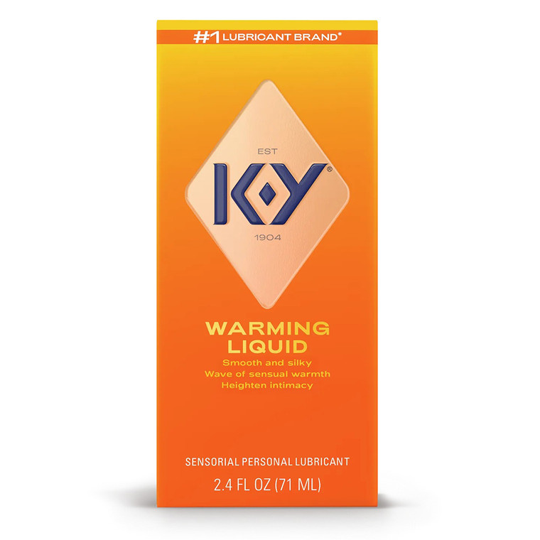 K Y Warming Liquid Personal Lubricant for Enhancing Comfort During Intimate Activity 2.4Oz (71ml)