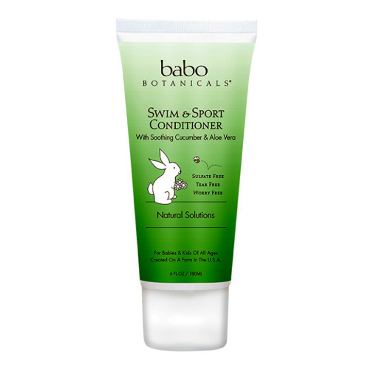 Babo Botanicals Natural Solutions Swim and Sport Conditioner, 6 oz