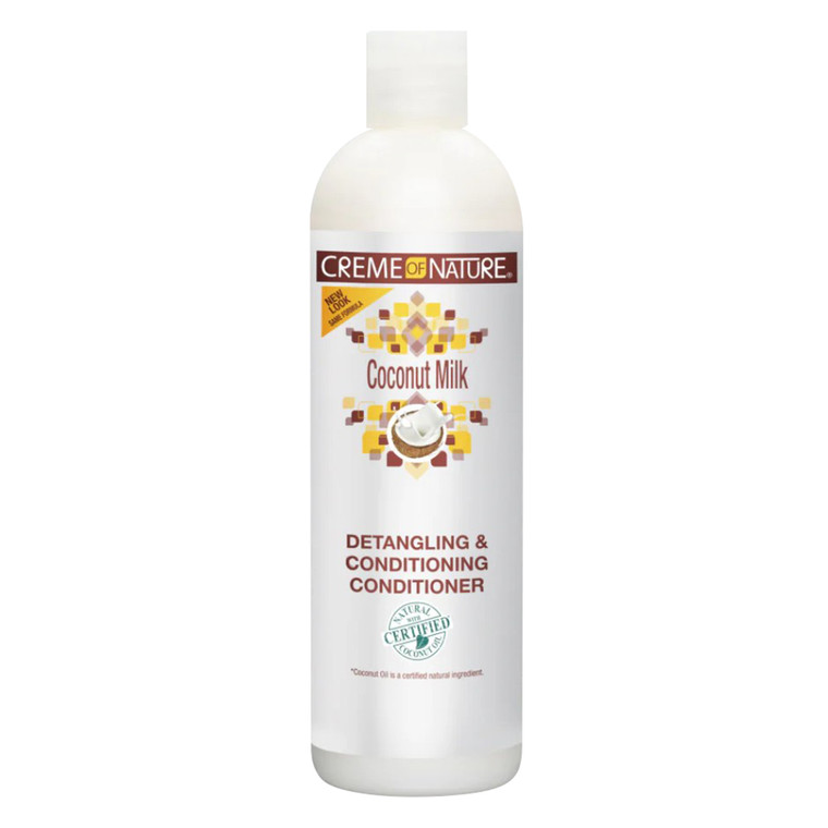 Creme of Nature Coconut Milk Detangling and Conditioning Hair Conditioner 12Oz (354ml)